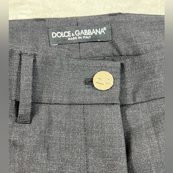 Women’s Dolce & Gabbana EU38 Wool Classic Made in Italy Gray Trousers Pants - Picture 3 of 11